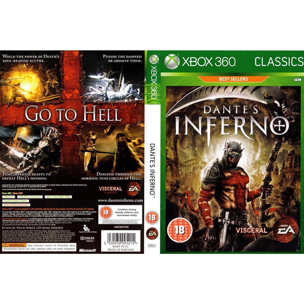 Dante's Inferno - Xbox 360 (Europeu) #1 (Com Detalhe) - Arena Games - Loja  Geek