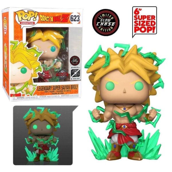 Funko Pop Animation - Dragon Ball Z Legendary Super Saiyan Broly 623 (Special Edition) (Glow Chase) (2019 Dragon Ball Z 30Th Anime Anniversary) (Sized) (Vaulted)
