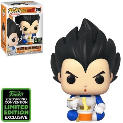 Funko Pop Animation - Dragon Ball Z Vegeta 758 (Eating Noodles) (2020 Spring Convention Limited Edition) (Vaulted)