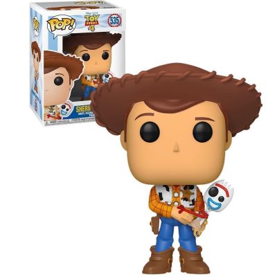 Funko Pop Disney Pixar - Toy Story 4 Sheriff Woody Holding Forky 535 (Vaulted) #1