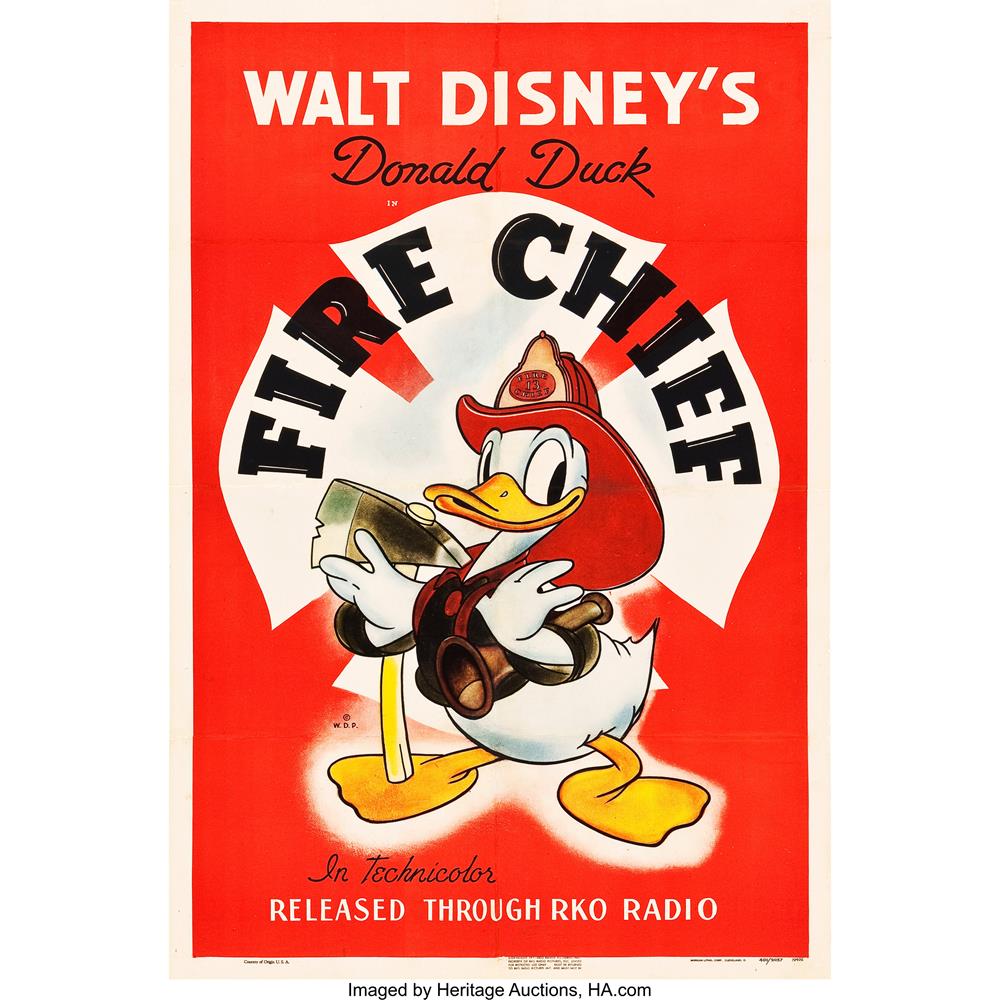 Funko Pop Disney - Donald Duck 715 (Firefighter) (Exclusive 2019 Fall Convention) (Vaulted)