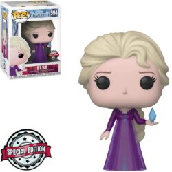 Funko Pop Disney - Frozen 2 Elsa 594 (Nightgown) (With Crystal) (Special Edition) (Vaulted)