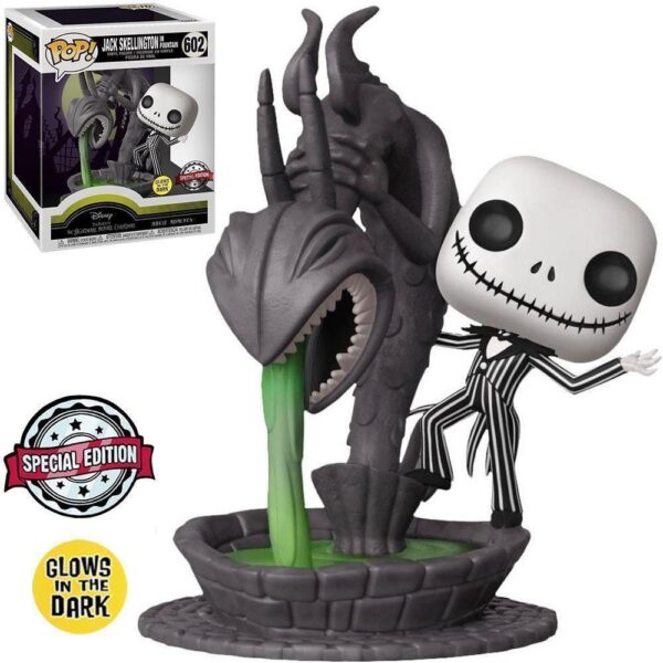Funko Pop Disney - The Nightmare Before Christmas Jack Skellington In Fountain 602 (Glows) (Special Edition) (Vaulted)
