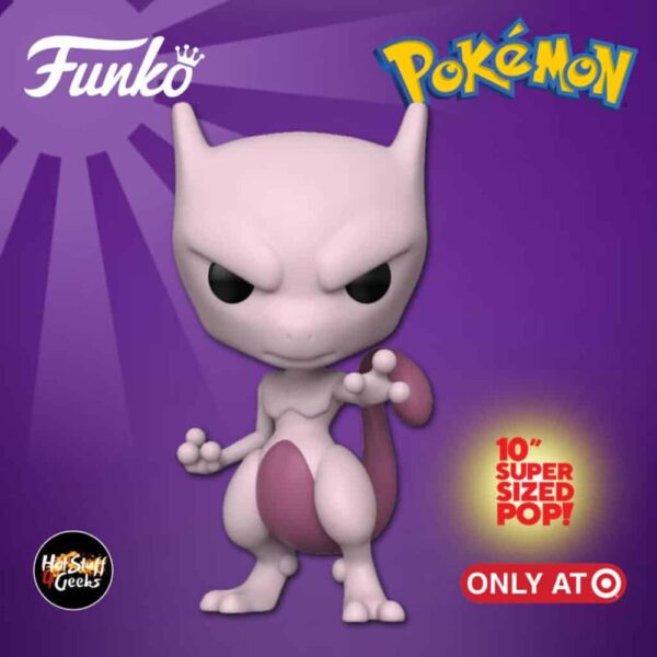 Funko Pop Games - Pokemon Mewtwo 583 (Super Sized) (Special Edition) (Vaulted)