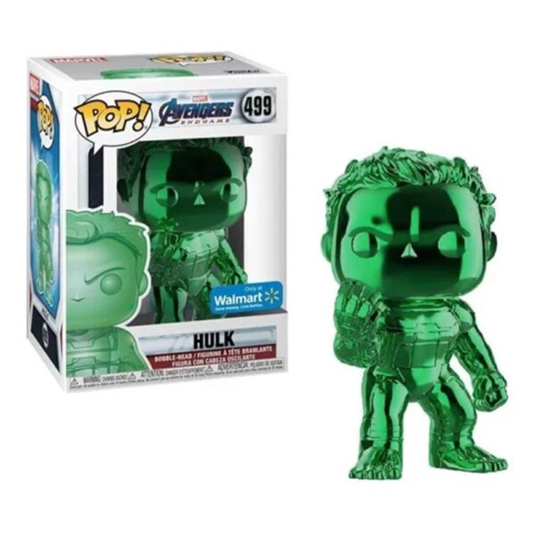 Funko Pop Marvel - Avengers Endgame Hulk 499 (Green Chrome) (Only Walmart) (Vaulted) #1