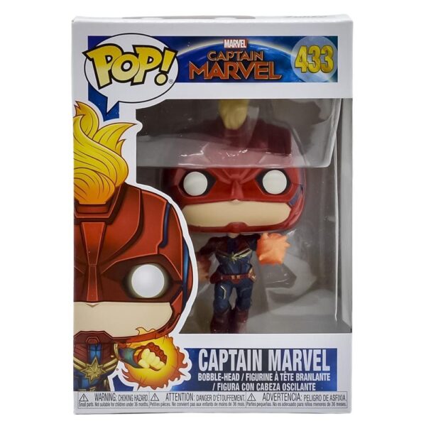 Funko Pop Marvel - Captain Marvel 433 (Flying With Flames) (Vaulted)