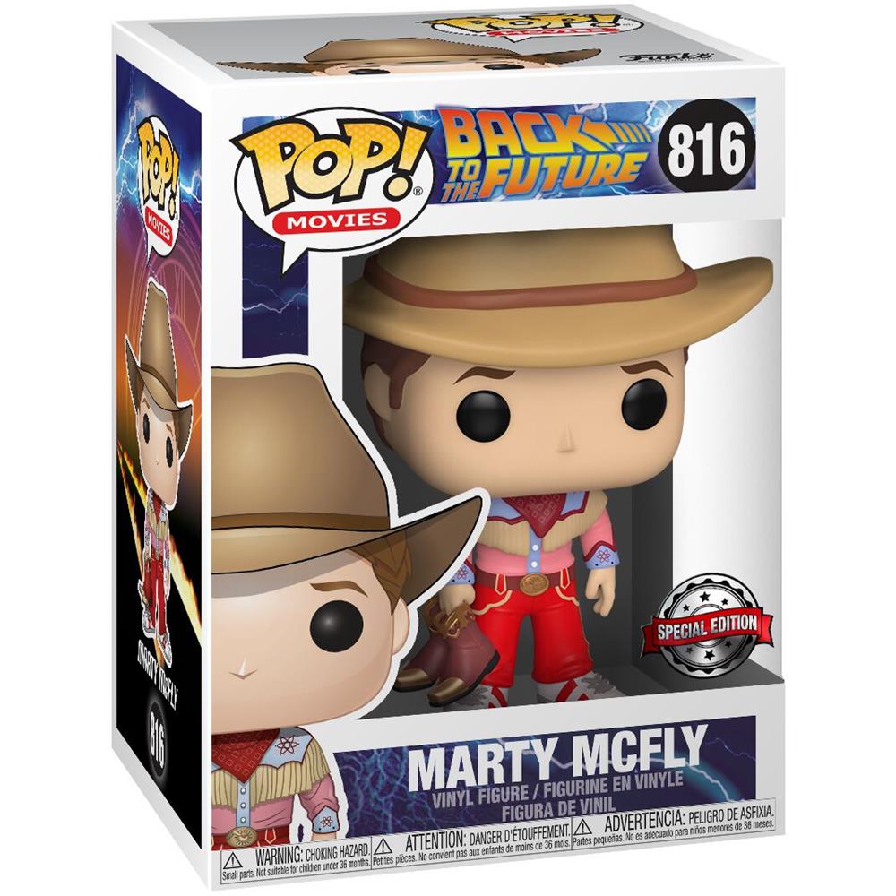Funko Pop Movies - Back To The Future Marty Mcfly 816 (Cowboy Outfit) (Special Edition) (Vaulted)