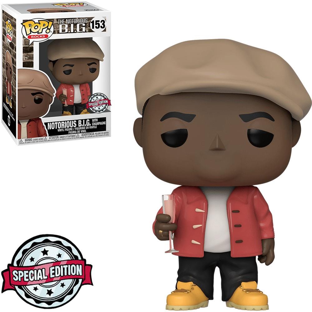 Funko Pop Rocks - The Notorious Big 153 (With Champagne) (Special Edition) (Vaulted)
