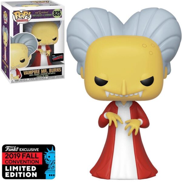 Funko Pop Television - The Simpsons Treehouse Of Horror Vampire Mr. Burns 825 (2019 Fall Convention) (Vaulted)