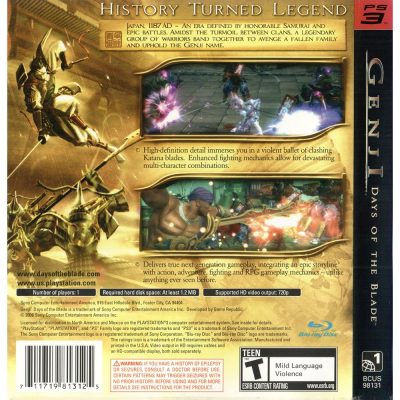 Genji Days Of The Blade - Ps3 #1