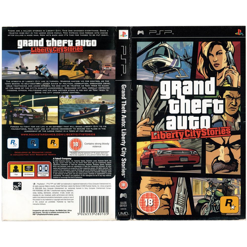 Jogo Psp Gta Grand Theft Auto Liberty. City Stories Completo