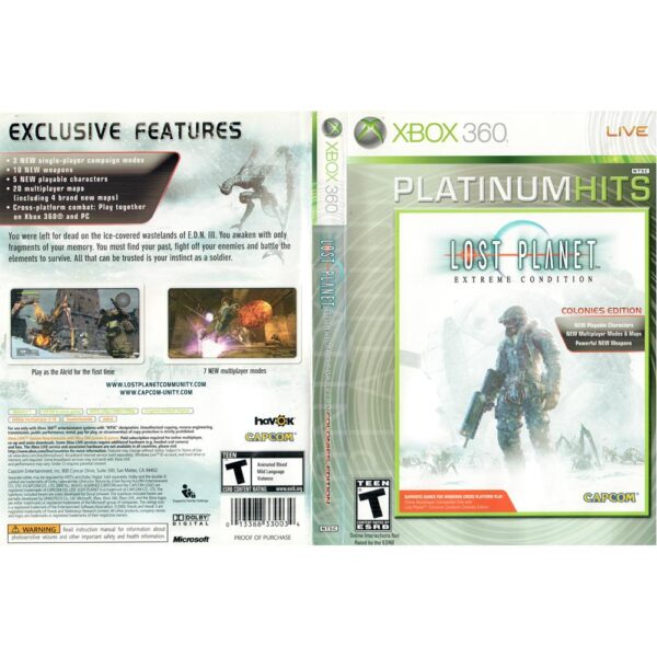 Lost Planet Extreme Condition - Xbox 360 (Platinum Hits) (Sem Manual)