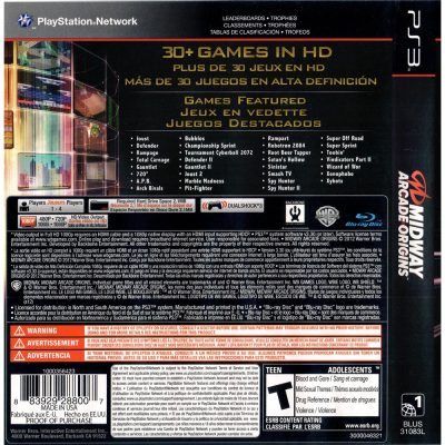 Midway Arcade Origins - Ps3