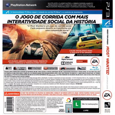 Need For Speed: Most Wanted - Ps3