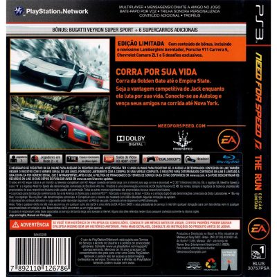 Need For Speed The Run - Ps3