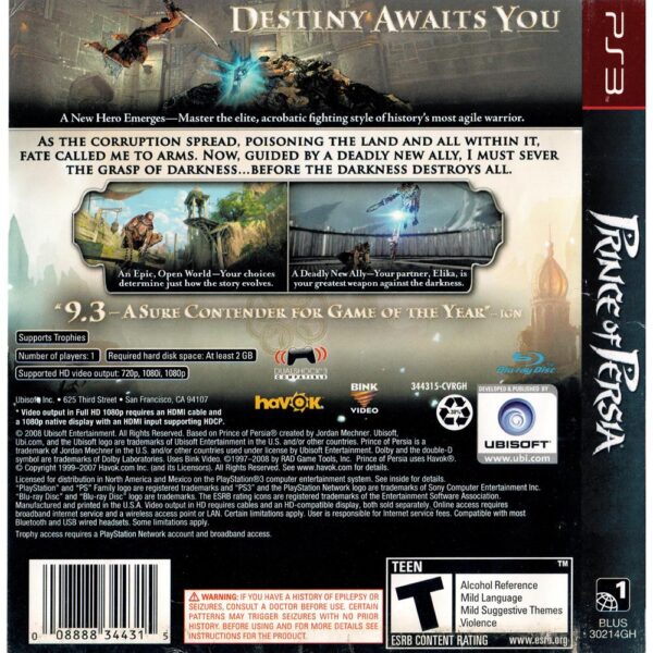 Prince Of Persia - Ps3 (Greatest Hits) (Sem Manual) #2