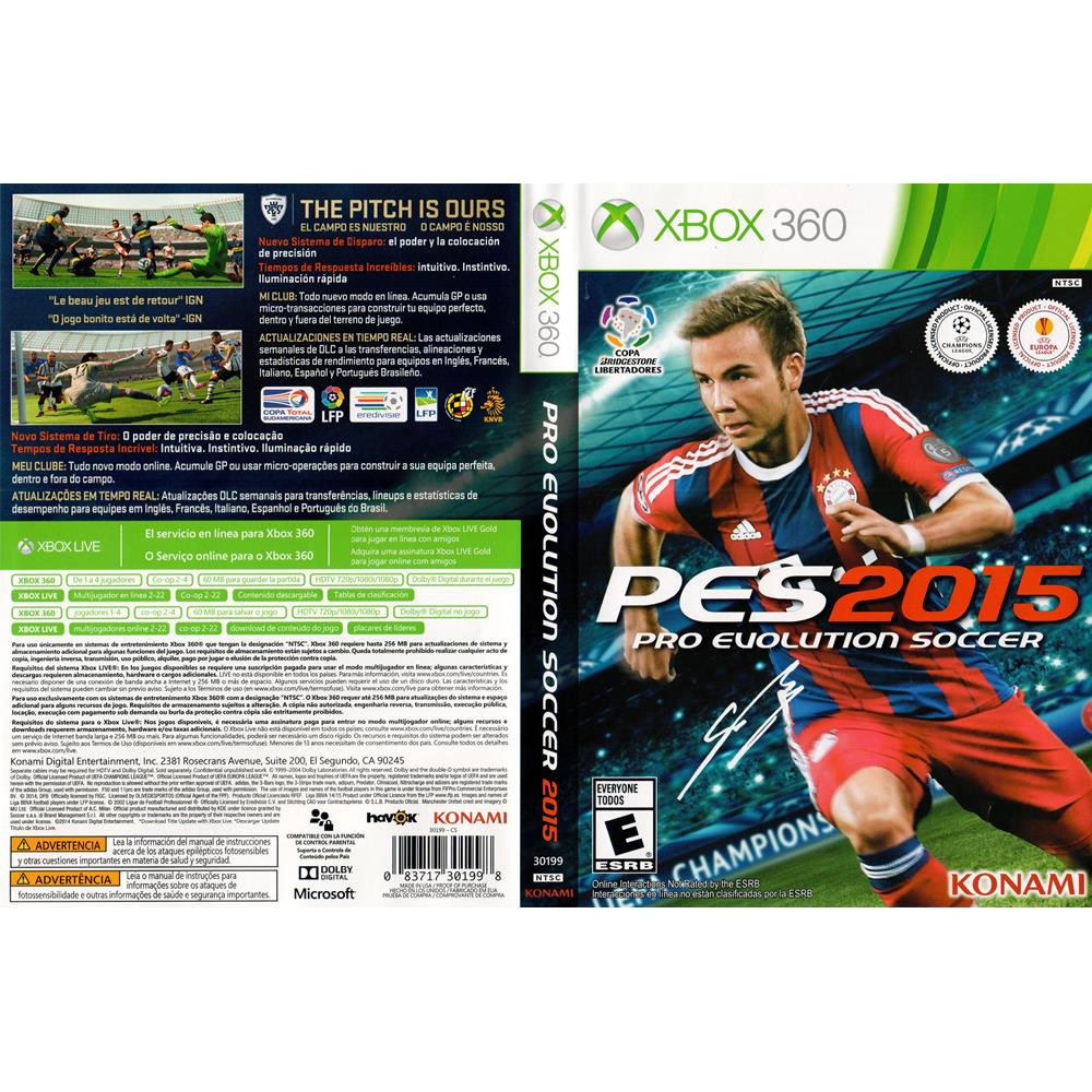 Jogo Pro Evolution Soccer 2015 (PES 15) - PS3 - Foti Play Games