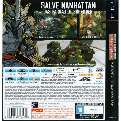 Teenage Mutant Ninja Turtles Mutants In Manhattan - Ps3