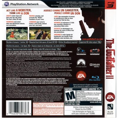 The Godfather 2 - Ps3