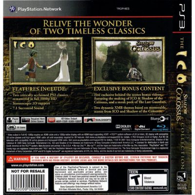 The Ico And Shadow Of Colossus Collection - Ps3 (Bcus 98259)