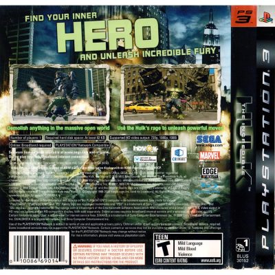 The Incredible Hulk - Ps3 #1