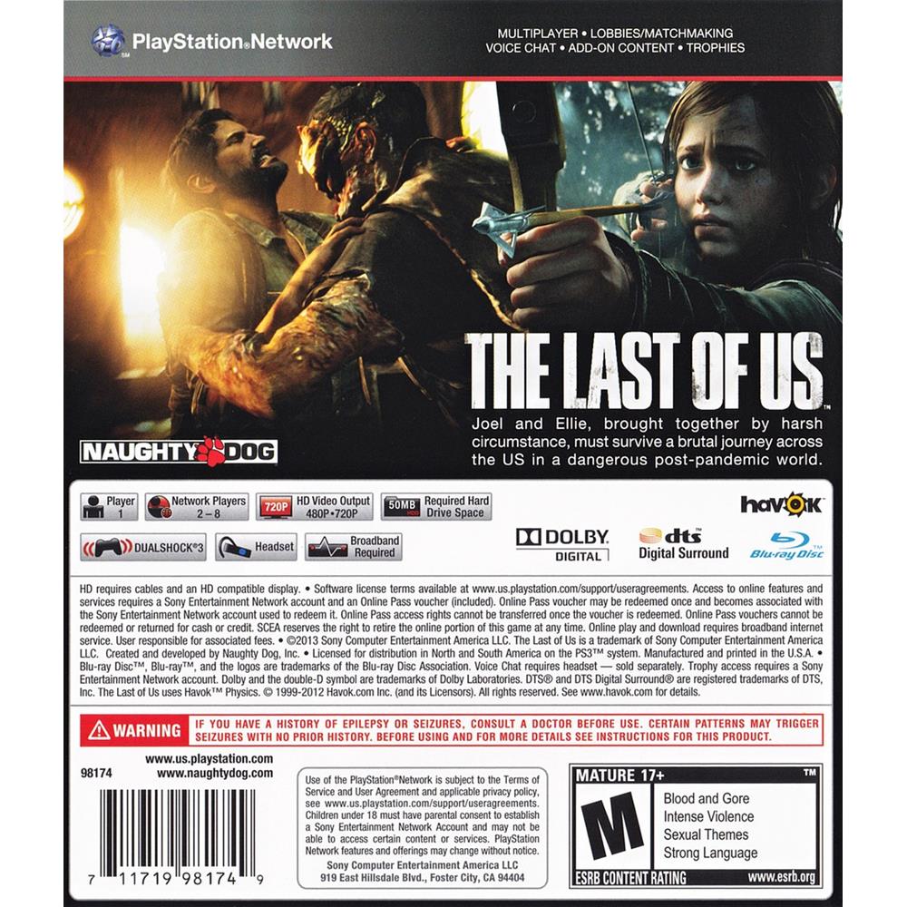 The Last Of Us - Ps3 (Seminovo) - Arena Games - Loja Geek