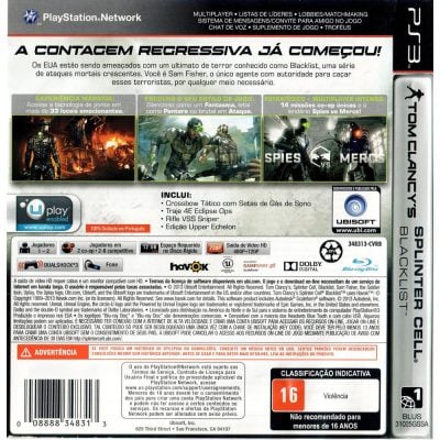 Tom Clancys Splinter Cell Blacklist - Ps3