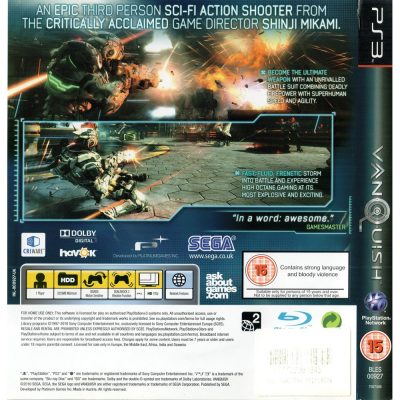 Vanquish - Ps3 (Capa Holografica)