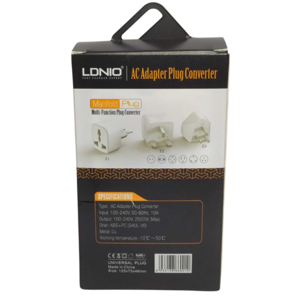 Adaptador De Tomada Manifold Plug Abs V0 Z1 - Ldnio