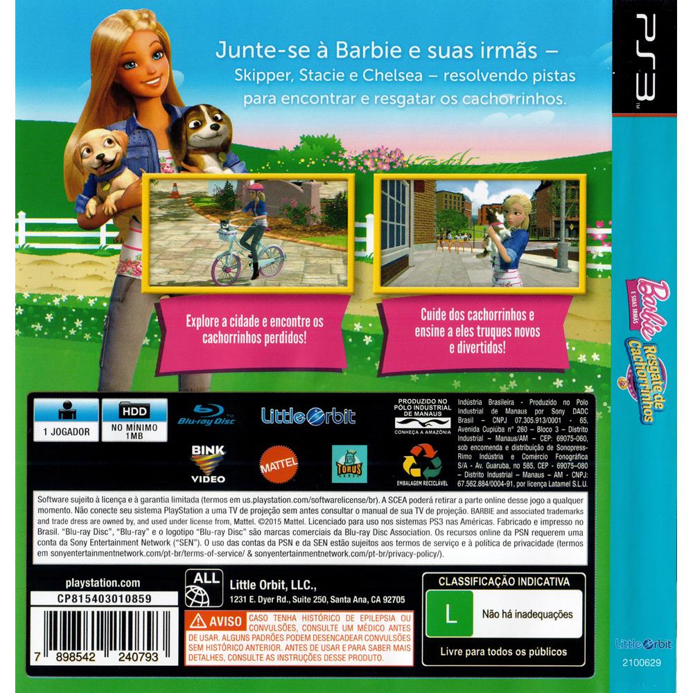 Barbie e Suas Irmãs: Regaste de Cachorrinhos - Xbox 360