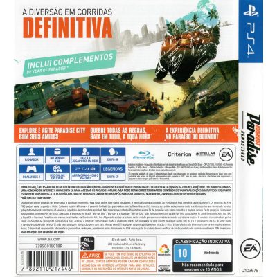 Burnout Paradise Remastered - Ps4
