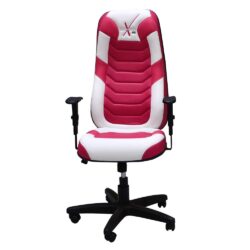 Cadeira Gamer Branco E Rosa - Jahu Flex (Montada)
