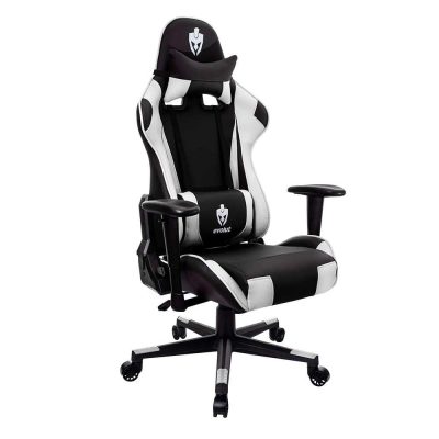 Cadeira Gamer Evolut Eg-900 Tanker – Ergonômica Preto/Branco
