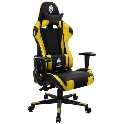 Cadeira Gamer Evolut Eg-900 Tanker - Ergonômica Preto/Amarelo