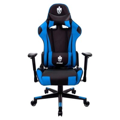 Cadeira Gamer Evolut Eg-900 Tanker - Ergonômica Preto/Azul