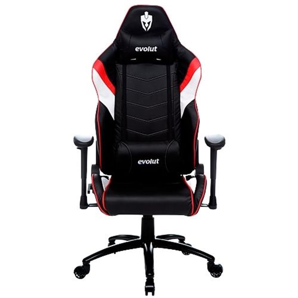 Cadeira Gamer Heavy Preto Vemelho E Branco - Evolut Eg990 (Montada)