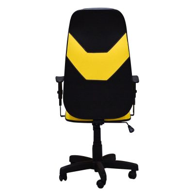 Cadeira Gamer Preta Amarela - Jahu Flex (Montada)