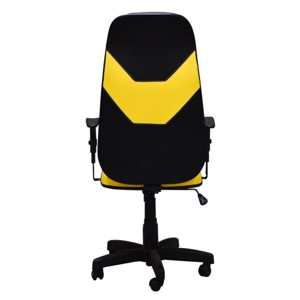 Cadeira Gamer Preta Amarela - Jahu Flex (Montada)