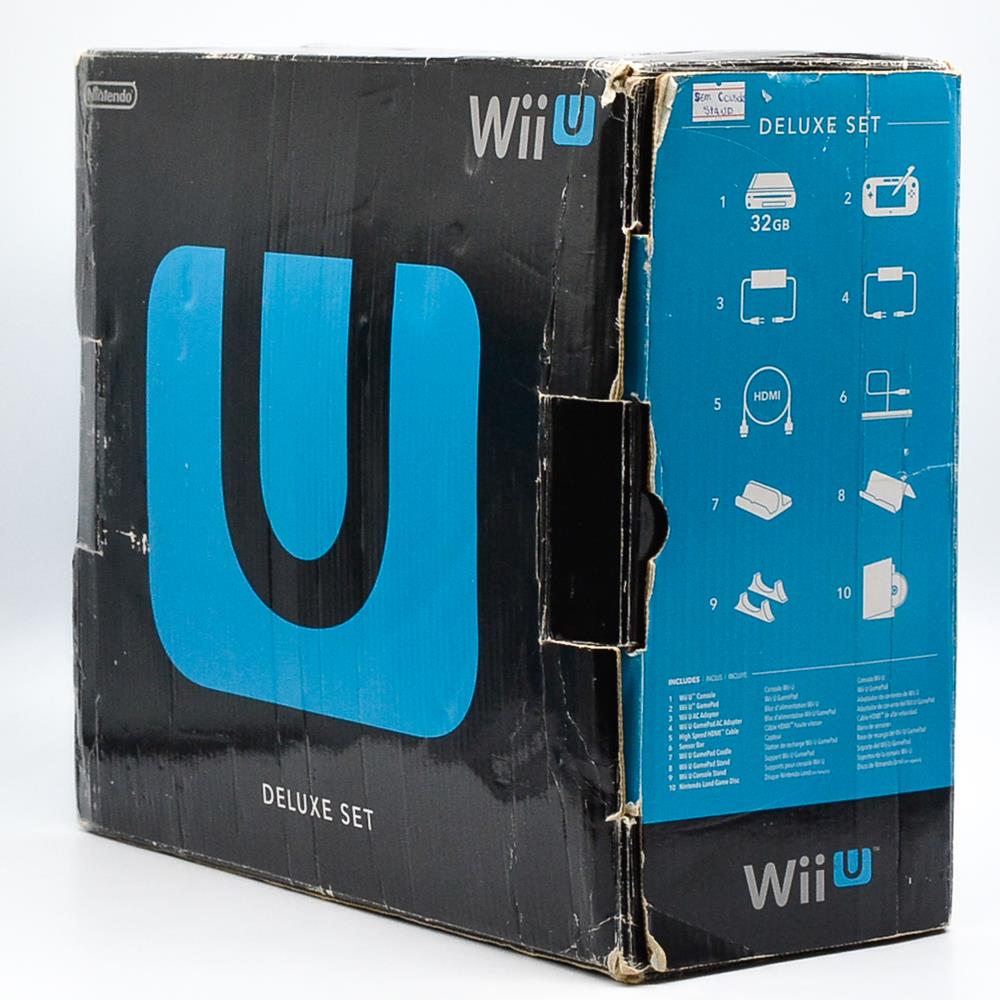 Console Nintendo Wii U Deluxe Black 32Gb (Com Caixa) (Seminovo