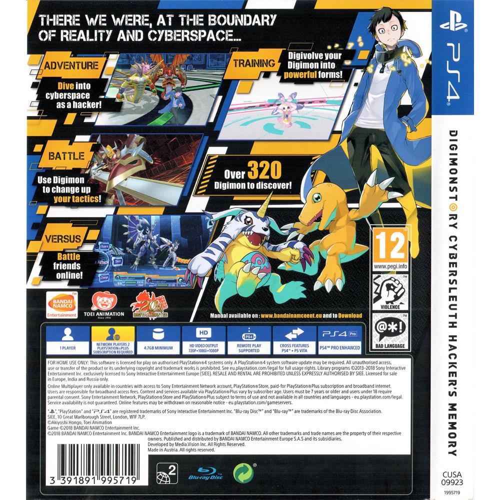 Universo DMO - Hoje lançou finalmente no ocidente o Digimon Story Cyber  Sleuth, que já pode ser comprado digitalmente para PS4 e PSVita, que também  vem com uma DLC e 2 Temas.