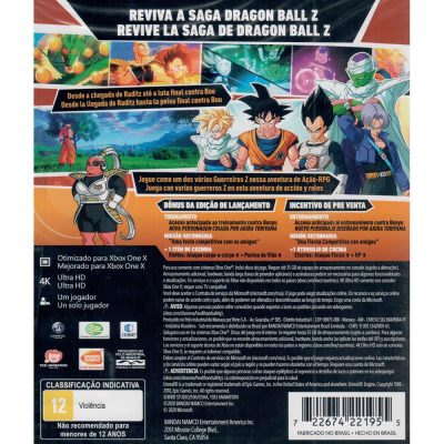 Dragon Ball Z Kakarot Edição De Lancamento - Xbox One