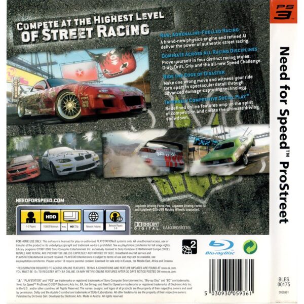 Need For Speed Pro Street - Ps3