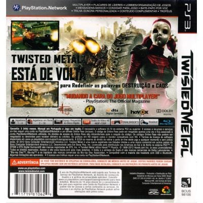 Twisted Metal - Ps3