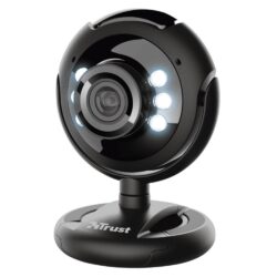 Webcam Trust Spotlight Pro 16Mp, Usb Com Microfone E Luzes Led, Preto