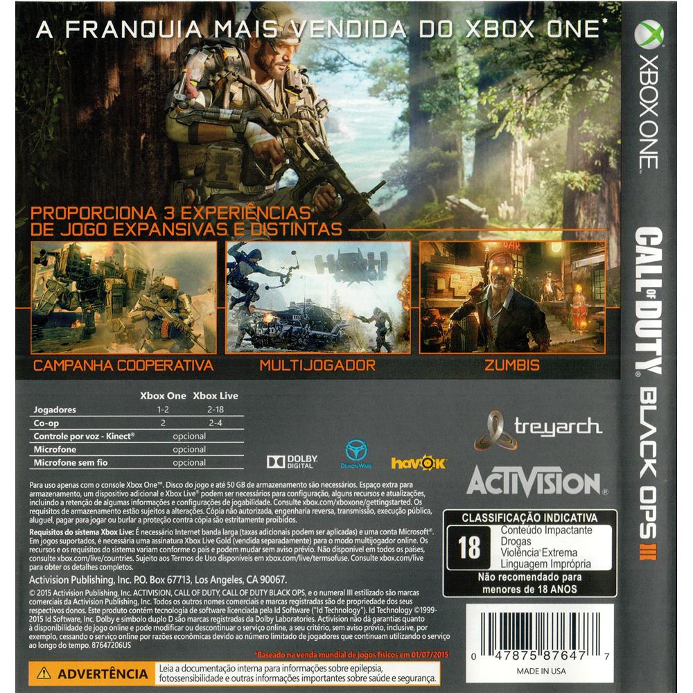 Preços baixos em Call of Duty: Black Ops Microsoft Xbox 360 Jogos de  videogame de tiro