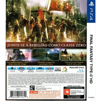 Final Fantasy Type-0 Hd - Ps4