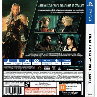 Final Fantasy Vii Remake - Ps4
