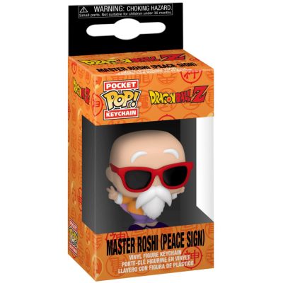 Funko Pocket Pop Keychain - Dragon Ball Z Master Roshi (Mestre Kame) (Peace Sign)