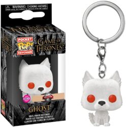 Funko Pocket Pop Keychain - Game Of Thrones Ghost (Flocked) (Special Edition)