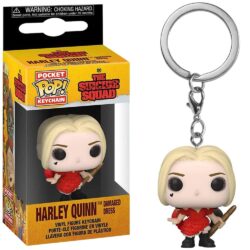 Funko Pocket Pop Keychain - The Suicide Squad Harley Quinn In Damaged Dress